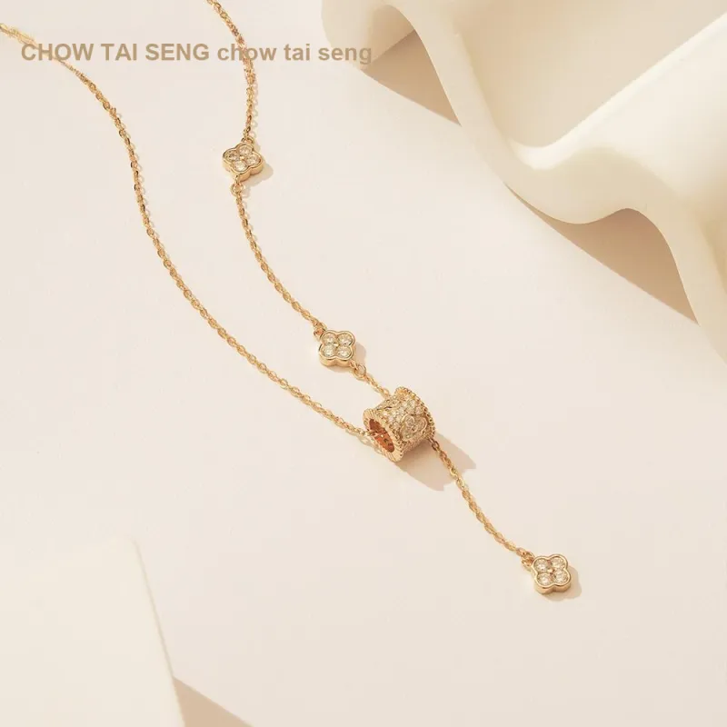 CHOW TAI SENG S925 Silver Necklaces Women's-3