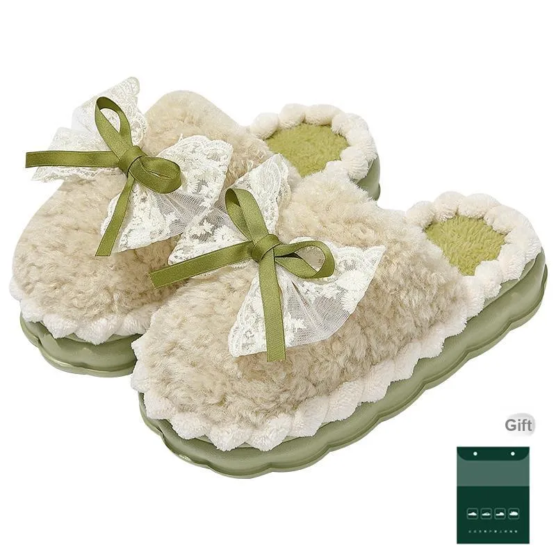 KUUJOO Fuzzy Slippers For Winter-7