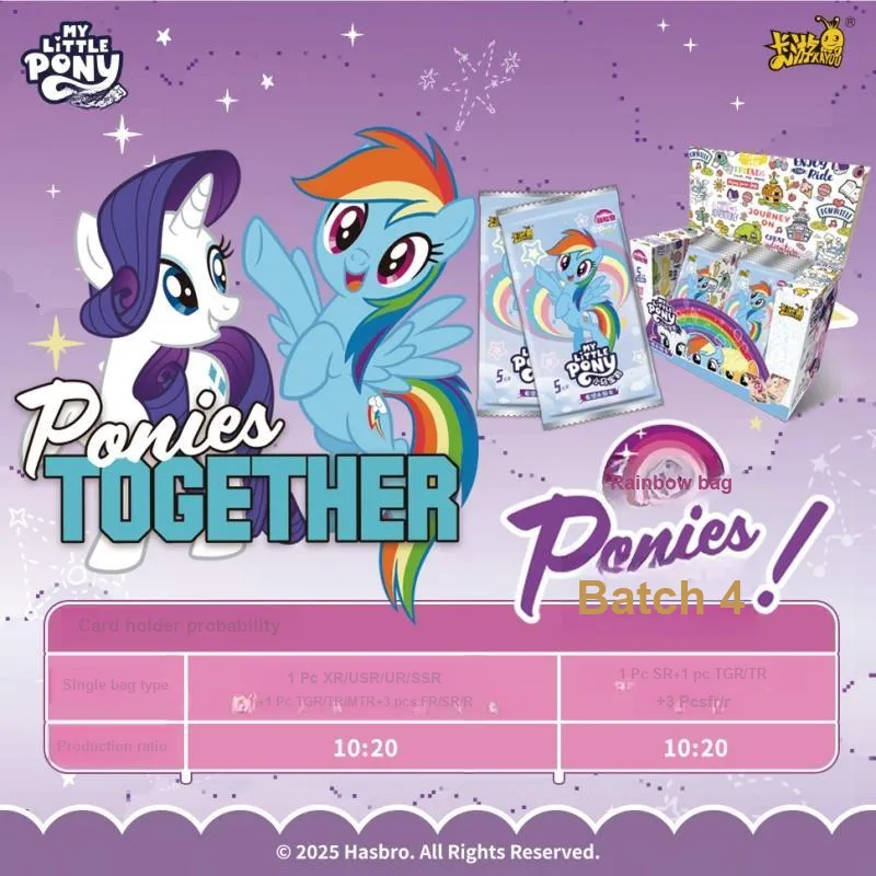 KAYOU My Little Pony, Rainbow Bag, Collection, 2nd, 3rd, 4th Editions IP/Anime Cards 20 Packs/box-3