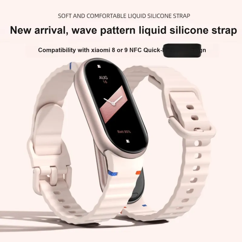 IBOANN Watch Band Xiaomi Compatibility Silicone Material-9