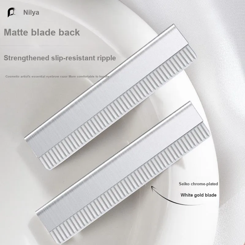 NILIYA Anti Gouging Eyebrow Shaving Tool Eyebrow Razor Blade-10