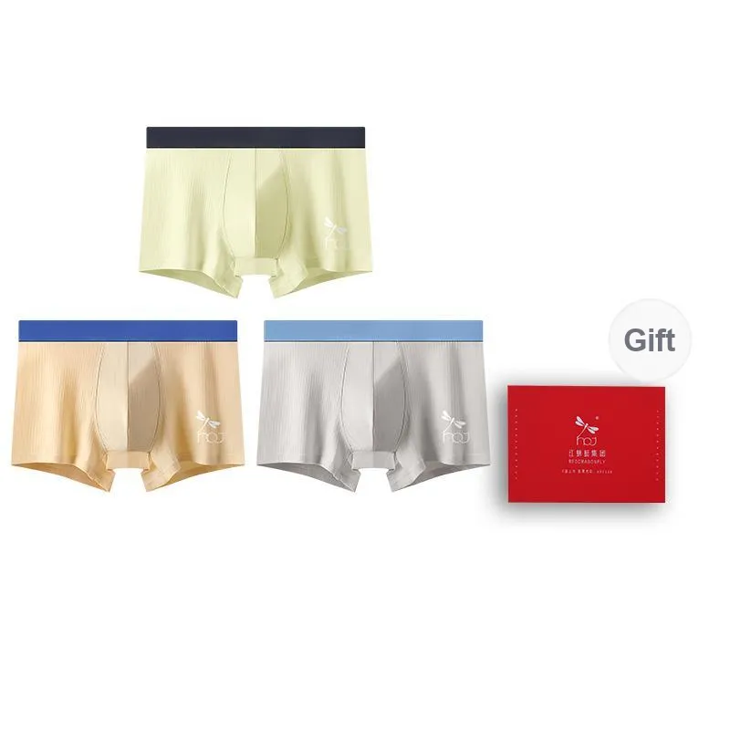 RED DRAGONFLY 50S Pure Cotton Underpants Men's Box 3 Pack-15