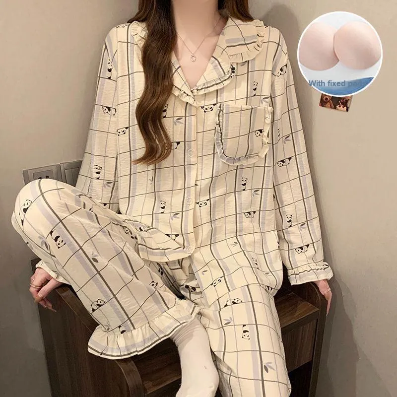 Ta Yan Pajama Set Women's Apricot-1