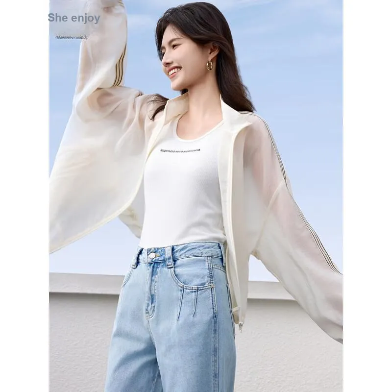 She Enjoys Cropped Coat Women's Milk White-2