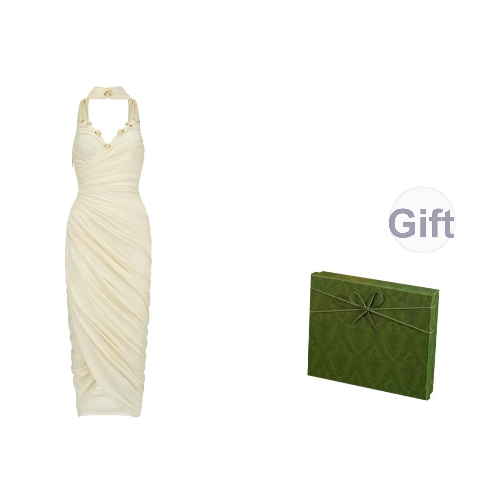 DITB Молоко Белый Женские Вечерние Платья