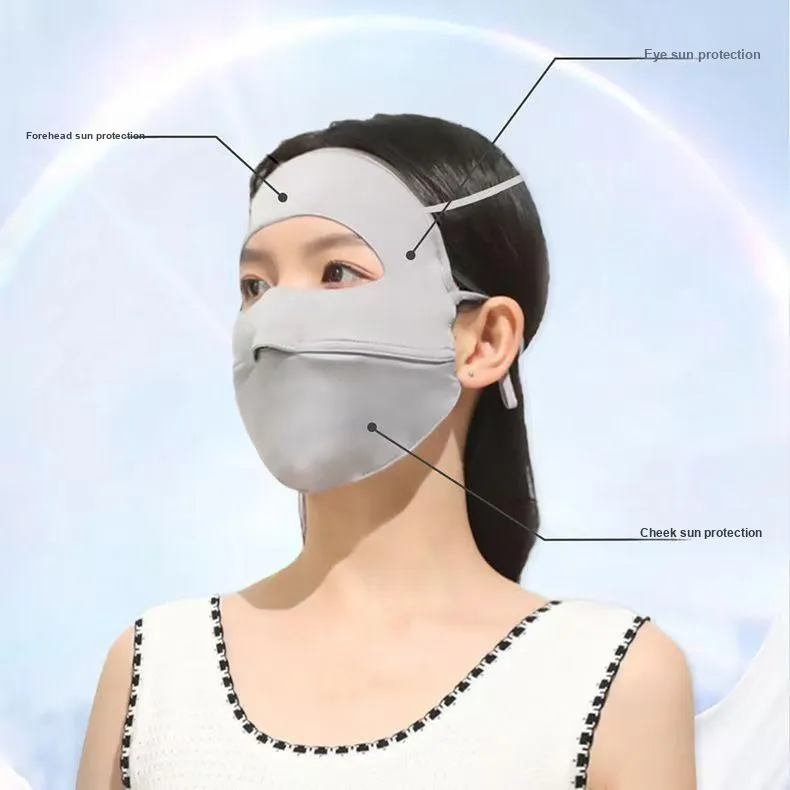 MOREMERRY Polyester Sun Protection Masks Unisex-2