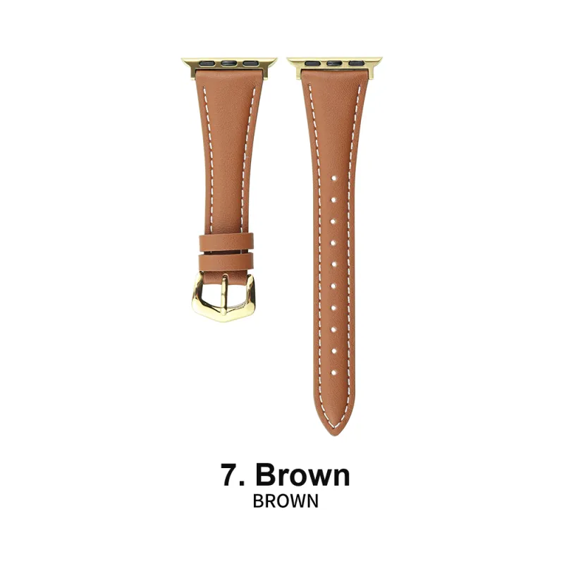 Vobafe Watch Band Apple Compatibility Cowhide Leather Material-13