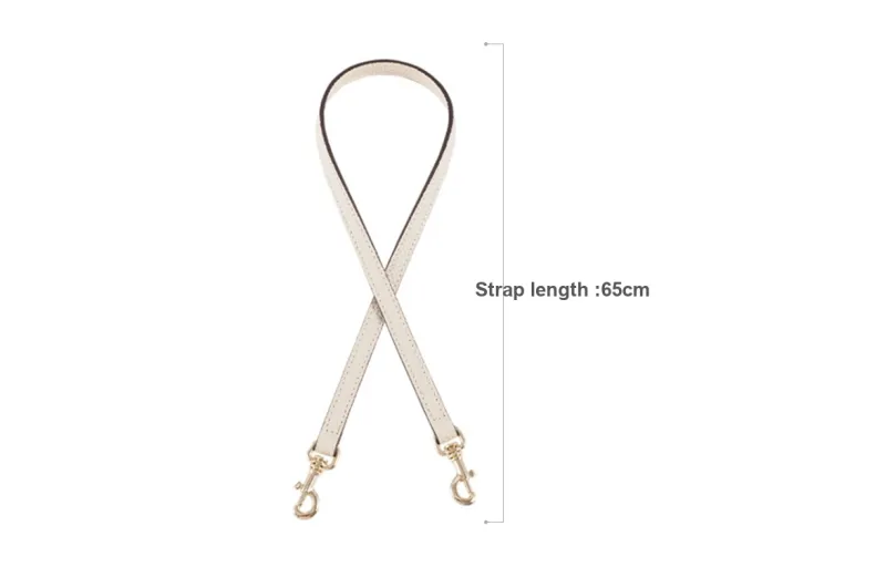 Lan Bao Fan Artificial Leather, Microfiber Bag Accessory, Modified Bag Strap Unisex Ecru-25