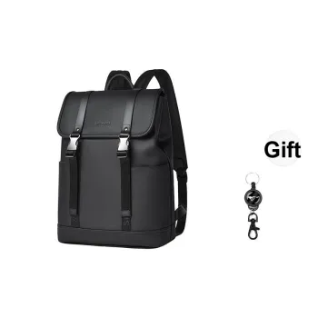 SEPTWOLVES Synthetic Leather Backpack Men's Gunmetal