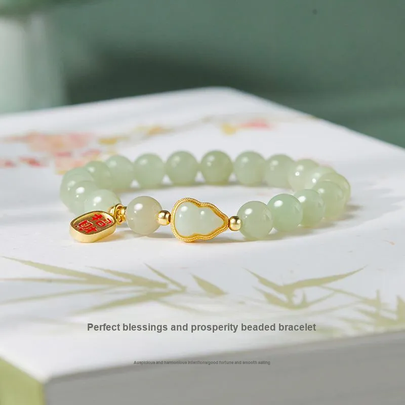 WINY Bracelets Pale Greenish White Jade Women's-1