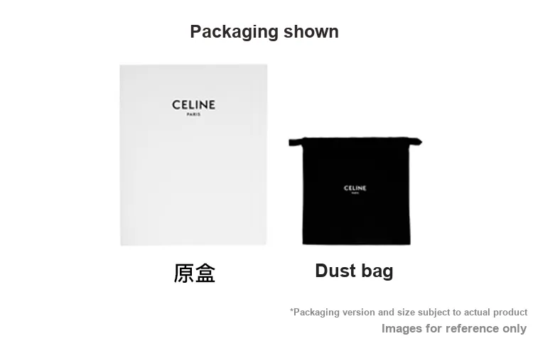 CELINE Wooden With Calfskin Bag Accessories Tawny-5