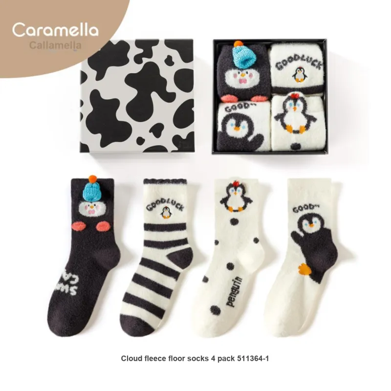 Caramella Mid-Calf Socks Women's Box 4-Pack-3