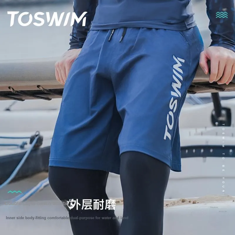 TOSWIM Swim Set Vacation Three Piece Set Men's-2