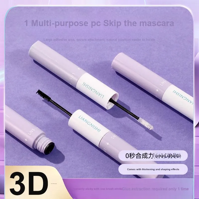 JINGNISHI Dual Head False Eyelashes Adhesive Long Lasting Super Sticky Quick Dry Natural Fusion 8.7g-4