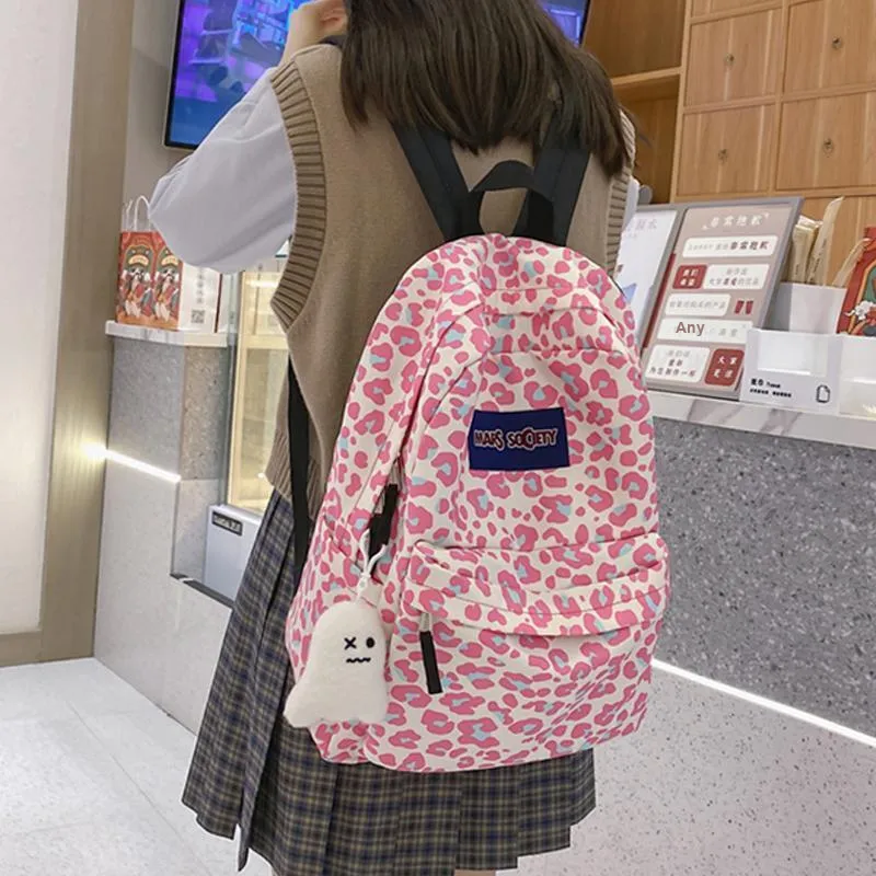 H YXIANG Nylon Backpack Unisex Multicolor-4