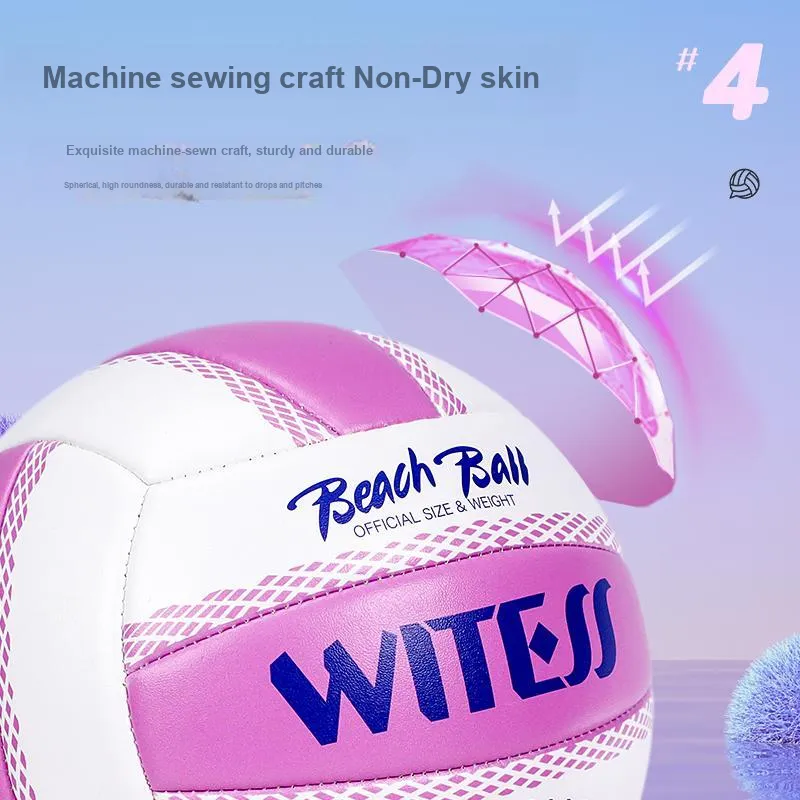 WITESS TPU Soft Leather Size 5 Ball Volleyball Unisex-13