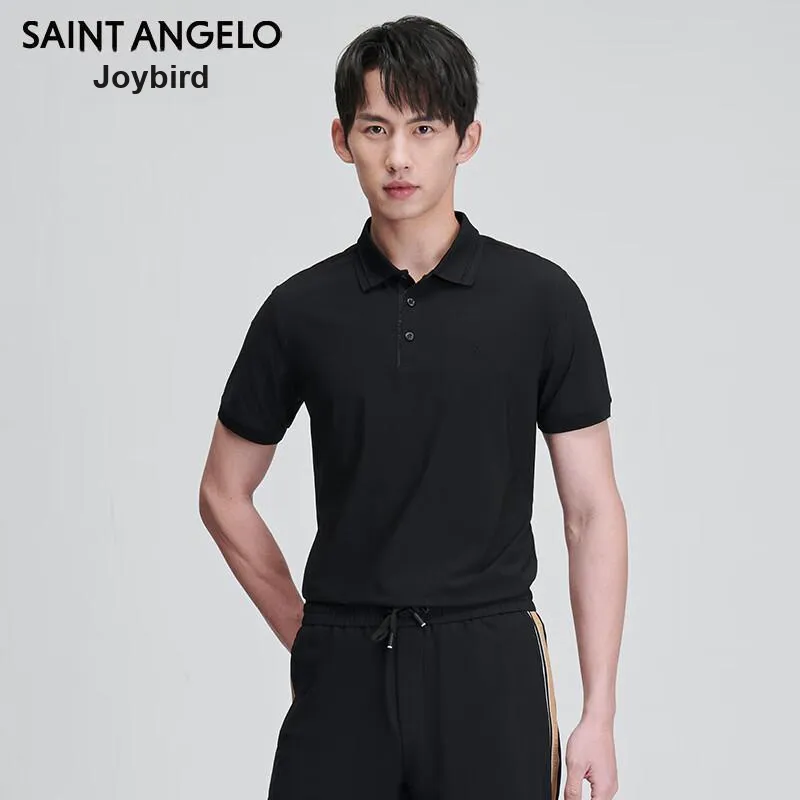 SAINT ANGELO Polo Shirts Unisex Obsidian Black-2