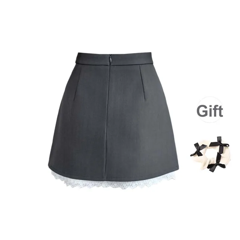 TURN UP Casual Short Skirts Women's-1
