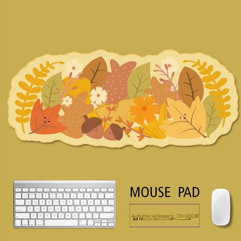 Beams Cartoon Irregular Shape Refreshing Plant Gaming Office Mouse Pad Niche Leaf Pinecone Mouse Pad-7