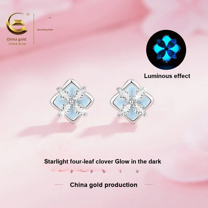 ZSY Silver 925 Stud Earrings Women's Box-1