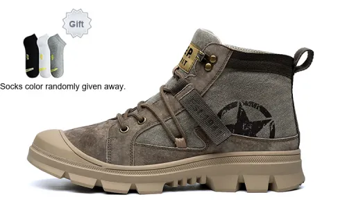 JEEP SPIRIT Martin Boots Men Coffee