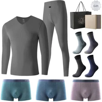 SEPTWOLVES Thermal Set Men's 8 piece Gift Box