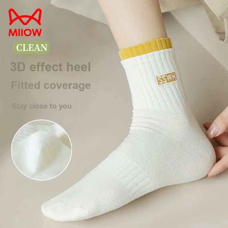 MIIOW Mid Calf Socks Women's Combo Set-25