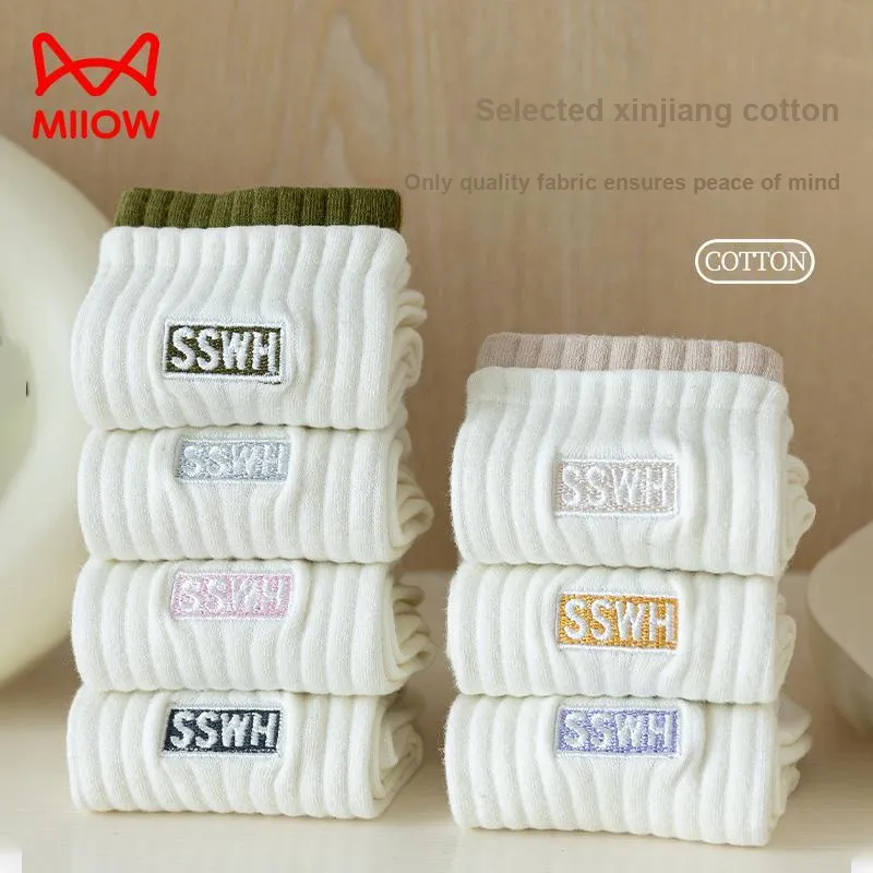 MIIOW Mid Calf Socks Women's Combo Set-19