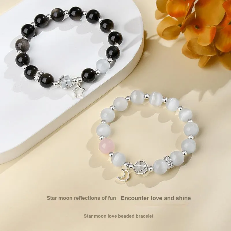 PARAS KORS Glass Cat Eye Bracelets Unisex-3