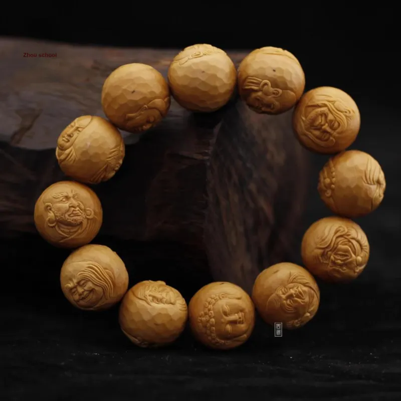 ZHOUPAI Olive Pit Bracelets Unisex-4