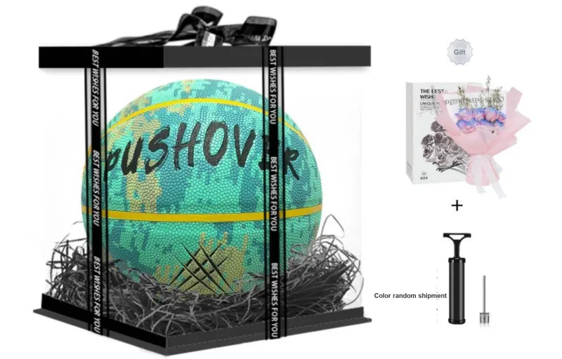 PUSHOVER PU Size 7 Basketball Size 7 Ball Training Unisex-19