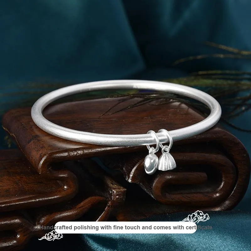 U state 999 Fine Silver Sterling Silver Bracelets Women's-3