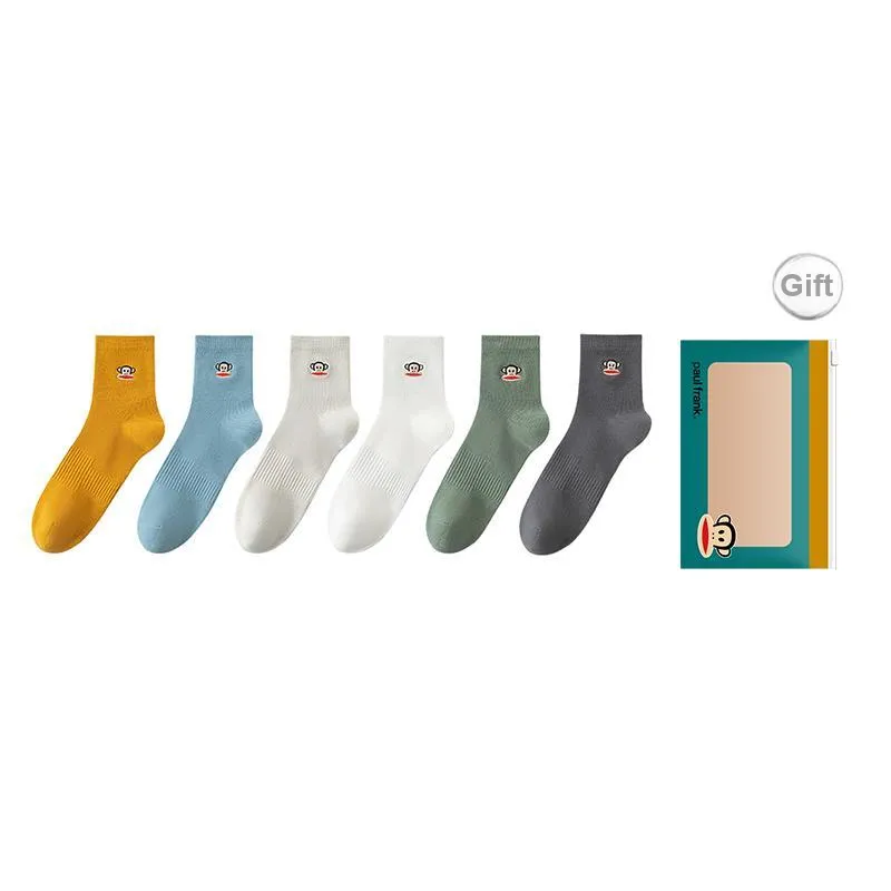 PAUL FRANK Mid Calf Socks Men's Box 6 Pack-6