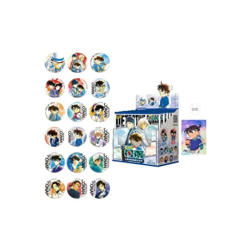 KAYOU Комикс Тематическая коллекция значков Detective Conan Case CLOSED Слепые коробки Один Mystery Коробка Целая коробка 6 шт