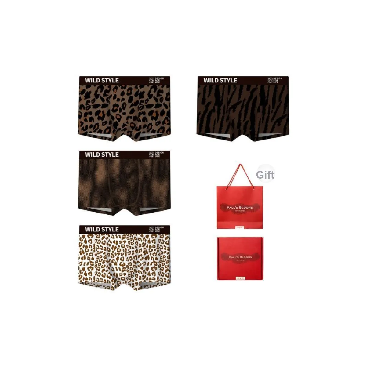 Maiden House Underwear Gift Box Men's Box 4 Pack