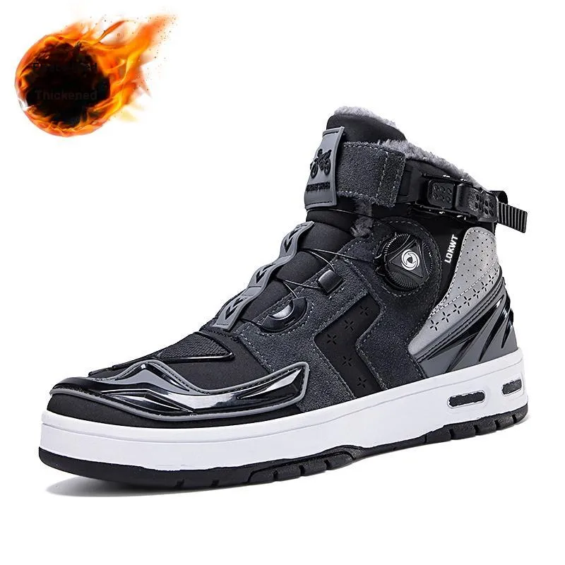 LOKWT Cushioning Anti-Slip Wear-Resistant Water-Resistant Impact-Resistant Mid-Top Cycling Shoes Unisex-14
