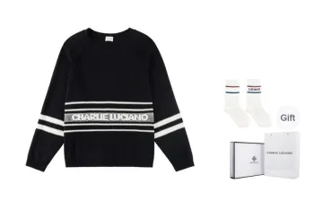 Charlie Luciano Sweater Unisex Black White