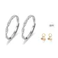 S999 Fine Silver-Mobius Love Couple Rings (Style 2)
