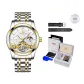 Gold White[Luxury Box+Leather Strap]