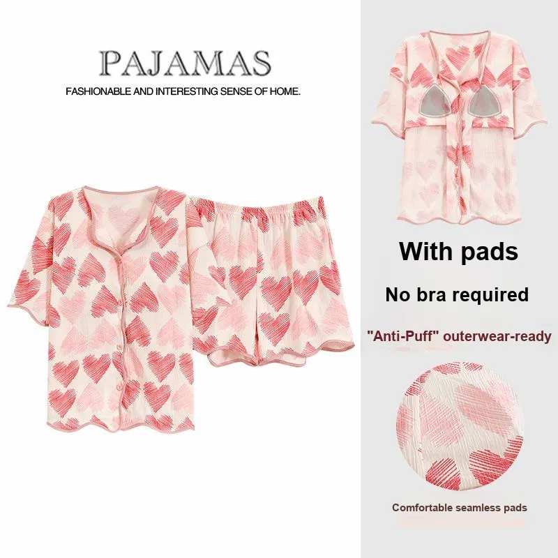 The Story Of The Flower Season Pajama Set Women's Pink-1