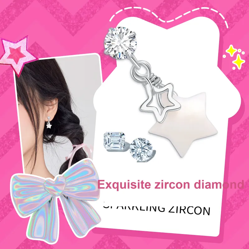 Barbie 925 Sterling Silver Earrings Women's-4