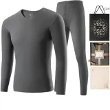 Men's V-Neck Gift Box Set (Downpour Gray) Heat-Free/Shopping Bag Included
