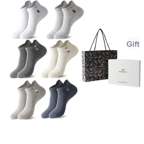 SEPTWOLVES Низкие носки Мужские 6 пар Подарочный набор в коробке + Сумка для покупок