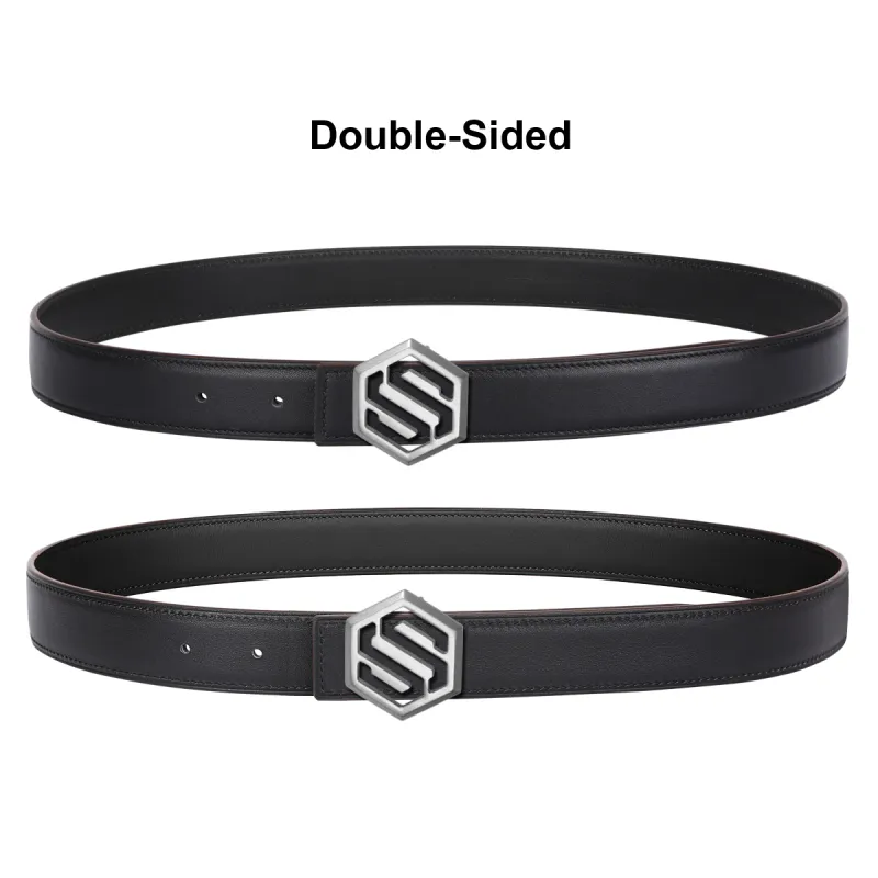 CATELLES Top Grain Cow Leather Leather Belts Unisex 3cm-4