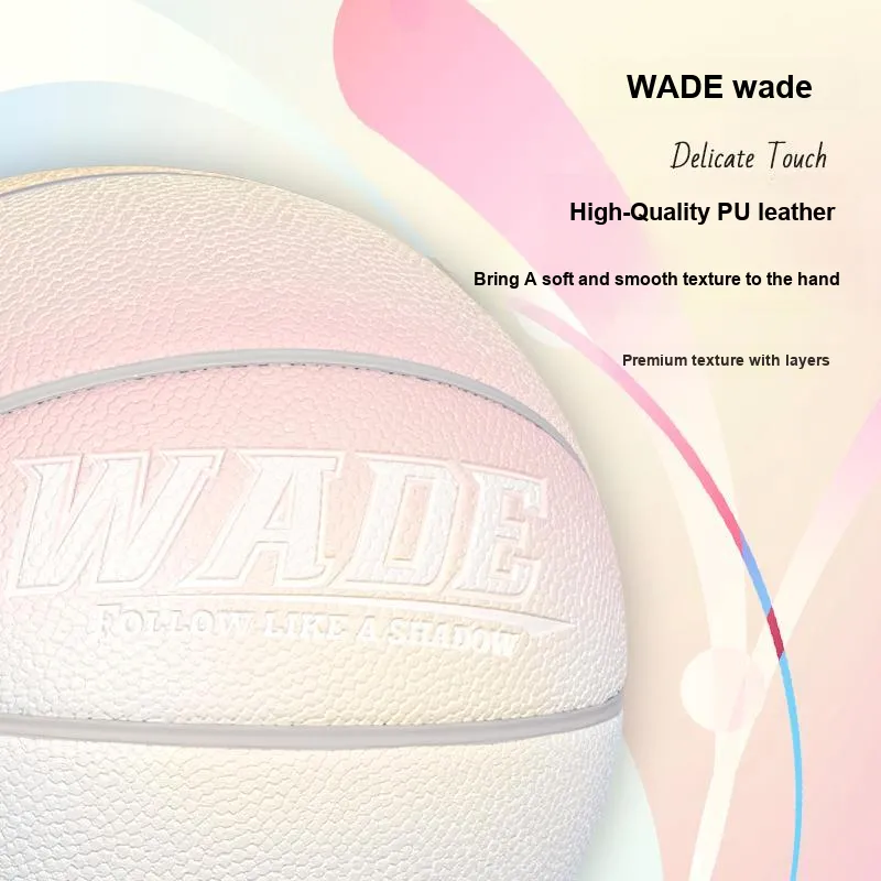 WADE PU Basketball Cream Gradient Size 7 Ball Training Unisex-3