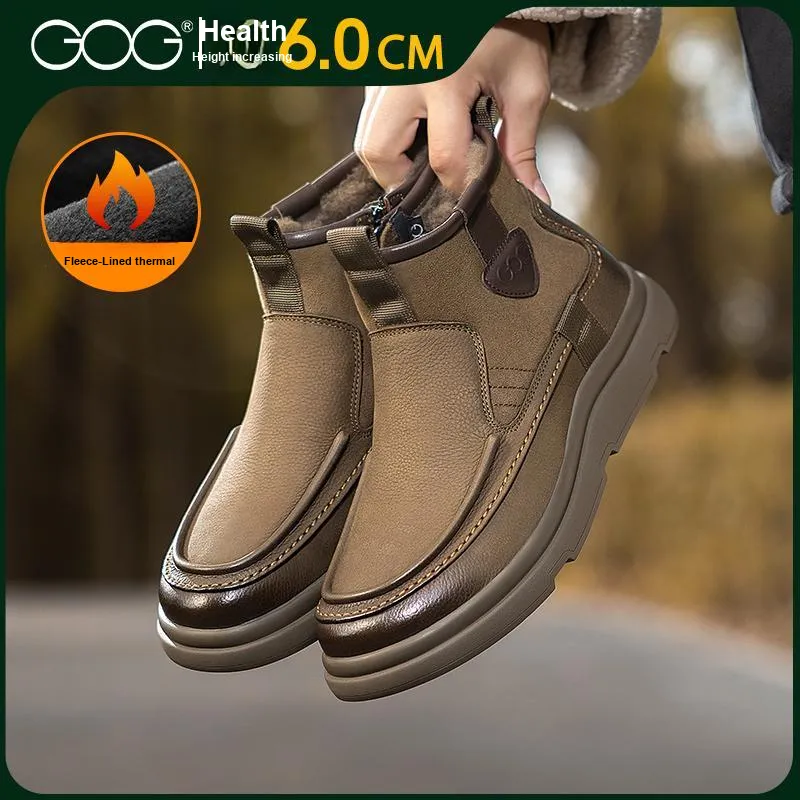 GOG Fashion Fleece Lined Thermal Ankle Boots Men's-12