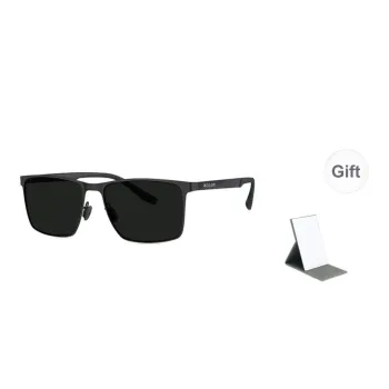 BOLON Stainless Steel Carbon Fiber Rubber Rectangular Sunglasses Unisex