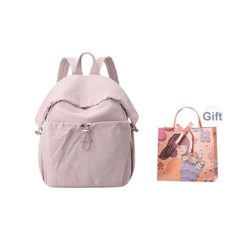 PARK DANCE Nylon Fabric Backpack Regular Unisex Multicolor-2