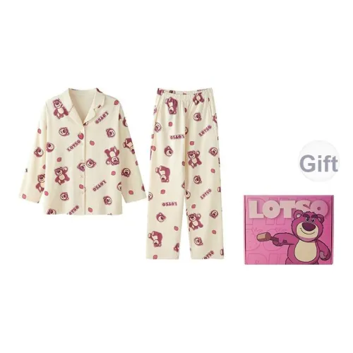 JINGYUN X Disney Пижамный комплект Весенний Осенний Женский Gift Box Set Экрю