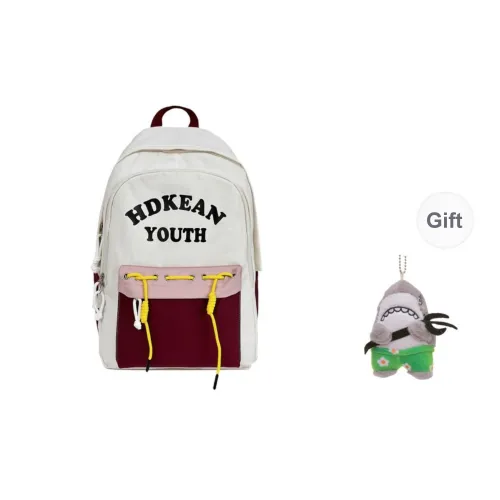 URBAN FOREST Nylon Backpack Unisex Red/Black/Blue/Green